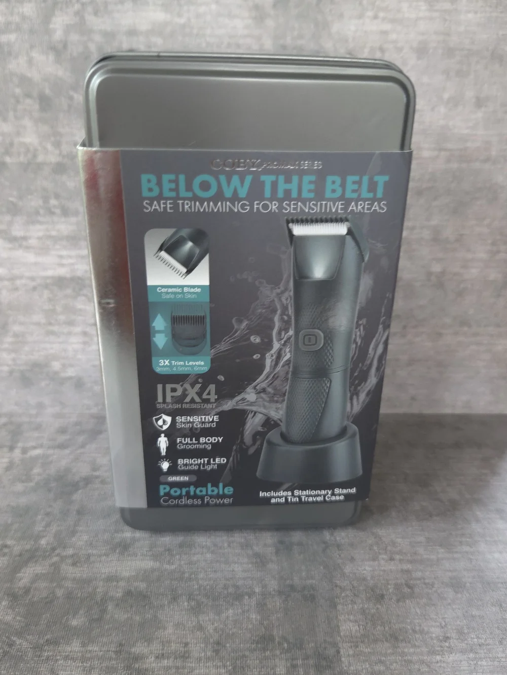 Below The Belt Black Rechargeable Sensitive-Area Trimmer